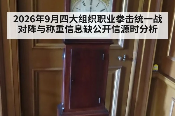 2026年9月四大组织职业拳击统一战对阵与称重信息缺公开信源时分析